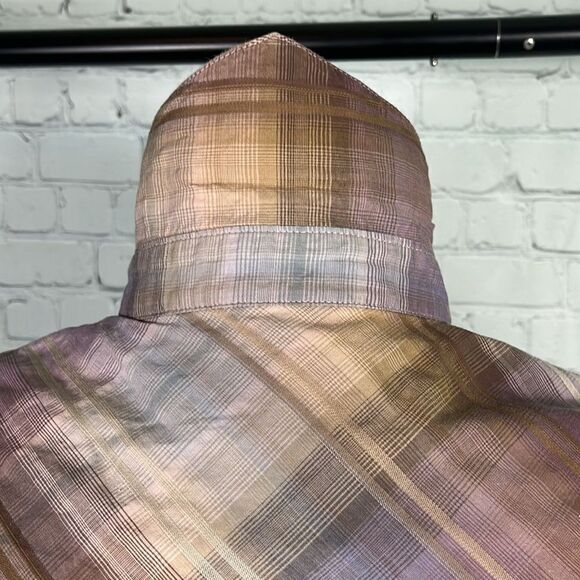 Brooks and Dunn collection western long sleeve Large pearl snap buttons plum - Picture 5 of 7